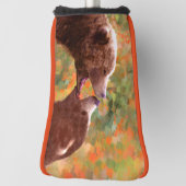 Grizzly Beer mam en snijkunst - Wildlife Art Golfheadcover (Draai 90)