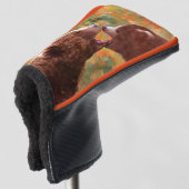 Grizzly Beer mam en snijkunst - Wildlife Art Golfheadcover (3/4 voorkant)