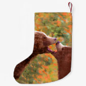 Grizzly Beer mam en snijkunst - Wildlife Art Kleine Kerstsok (Achterkant)