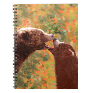 Grizzly Beer mam en snijkunst - Wildlife Art Notitieboek