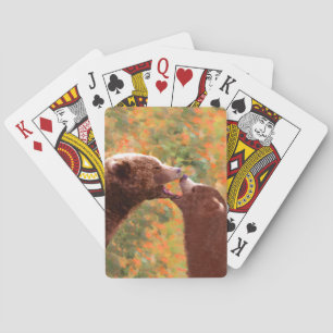 Grizzly Beer mam en snijkunst - Wildlife Art Pokerkaarten
