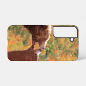 Grizzly Beer mam en snijkunst - Wildlife Art Samsung Galaxy Hoesje (Achterkant horizontaal)