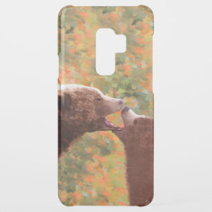 Grizzly Beer mam en snijkunst - Wildlife Art Uncommon Samsung Galaxy S9 Plus Hoesje