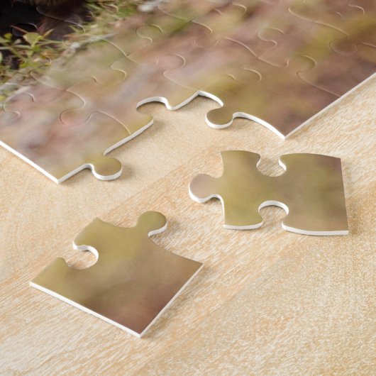 Grizzly Beer mama met afspeelse kubussen Legpuzzel (Zijkant)