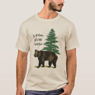 Grizzly Beer Mannen Funny T-Shirt