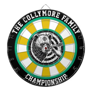 Grizzly Beer met Forest Bullseye Dartbord