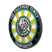 Grizzly Beer met Forest Bullseye Dartbord (Voorkant Rechts)