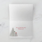 Grizzly Beer met kerstPet Feestdagen Kaart (Binnen)