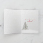 Grizzly Beer met kerstPet Feestdagen Kaart (Binnen)