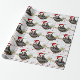 Grizzly Beer met Sinterklaas Pet Cadeaupapier