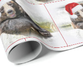 Grizzly Beer met Sinterklaas Pet Cadeaupapier (Rol Hoek)