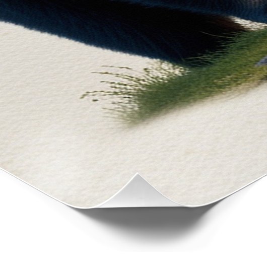 Grizzly Beer met Totem Pole Wildlife Art Perfect Poster (Hoek)