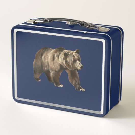 Grizzly Beer Metal Lunchbox (Achterkant)