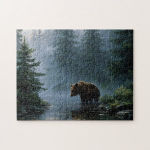 Grizzly Beer Misty Forest Legpuzzel