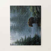 Grizzly Beer Misty Forest Legpuzzel (Verticaal)