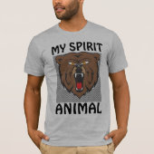 GRIZZLY BEER MY SPIRIT DIER T-Shirts (Voorkant)