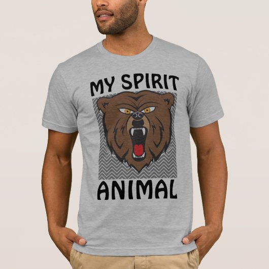 GRIZZLY BEER MY SPIRIT DIER T-Shirts (Voorkant)