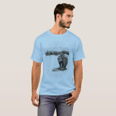 Grizzly Beer op rock T-Shirt (Voorkant volledig)