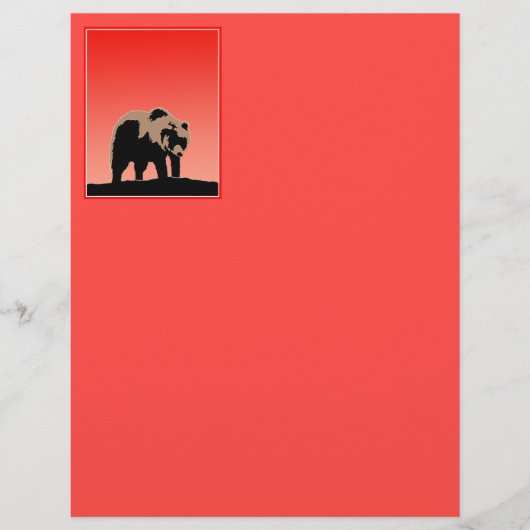 Grizzly Beer op zonsondergang - Originele Wildlife (Voorkant)