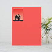 Grizzly Beer op zonsondergang - Originele Wildlife (Staand voorkant)