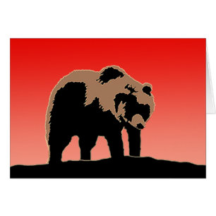 Grizzly Beer op zonsondergang - Originele Wildlife