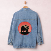 Grizzly Beer op zonsondergang - Originele Wildlife Denim Jacket (Hangar)