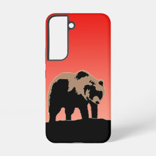 Grizzly Beer op zonsondergang - Originele Wildlife Samsung Galaxy Hoesje