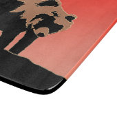 Grizzly Beer op zonsondergang - Originele Wildlife Snijplank (Hoek)