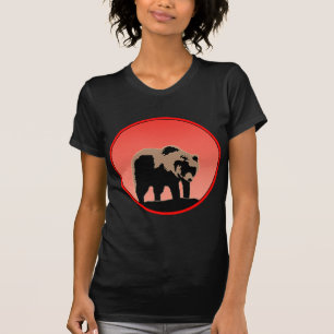 Grizzly Beer op zonsondergang - Originele Wildlife T-shirt