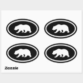Grizzly Beer Ovale Sticker (Vel)