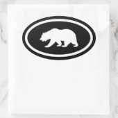 Grizzly Beer Ovale Sticker (Tas)