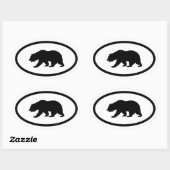 Grizzly Beer Ovale Sticker (Vel)