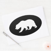 Grizzly Beer Ovale Sticker (Envelop)