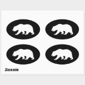 Grizzly Beer Ovale Sticker (Vel)