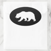 Grizzly Beer Ovale Sticker (Tas)