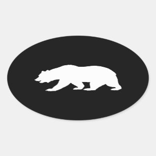 Grizzly Beer Ovale Sticker