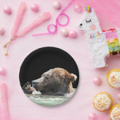 grizzly beer papier borden papieren bordje (Feest)