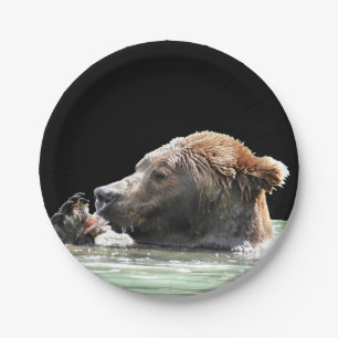 grizzly beer papier borden papieren bordje
