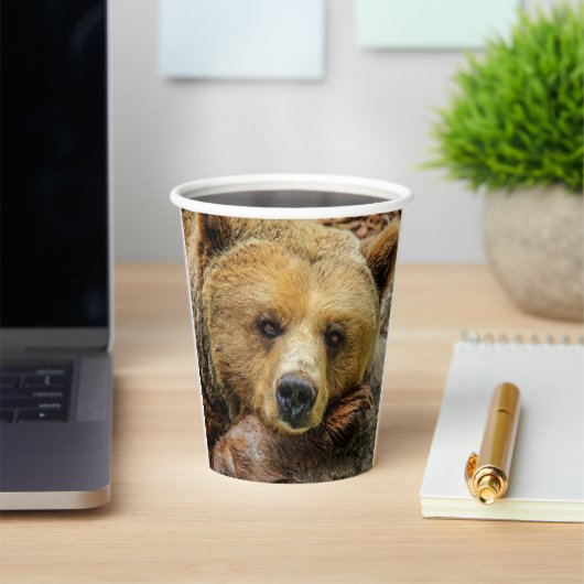 Grizzly Beer Papieren Bekers (Insitu)
