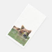 grizzly beer papieren gasthanddoeken servet (Hoek)