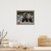 Grizzly Beer - Pastels Poster (Keuken)