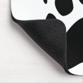 Grizzly Beer Paw Black Silhouette Mousepad Muismat (Hoek)