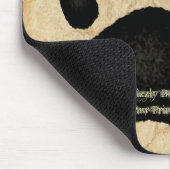 Grizzly Beer Paw Print Wildlife Supporter Mousepad Muismat (Hoek)