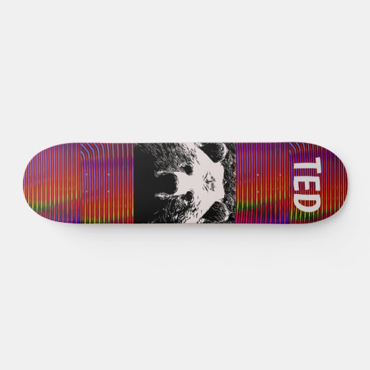 GRIZZLY BEER PERSONALIZED CUSTOM SKATEBOARDS (Horizontaal)