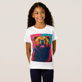 Grizzly Beer Pop Art T-shirt (Voorkant volledig)