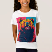 Grizzly Beer Pop Art T-shirt (Voorkant)