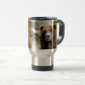 Grizzly Beer portret dicht Reisbeker (Voorkant rechts)