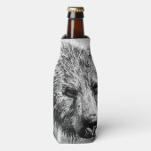 Grizzly beer portret flesjeskoeler (Fles Voorkant)