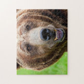 Grizzly Beer Portret, Jigzaag Puzzle Legpuzzel (Verticaal)