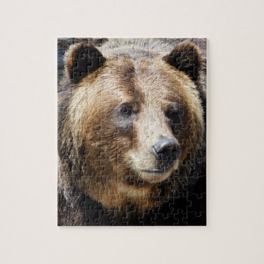 Grizzly Beer Portret Legpuzzel (Verticaal)